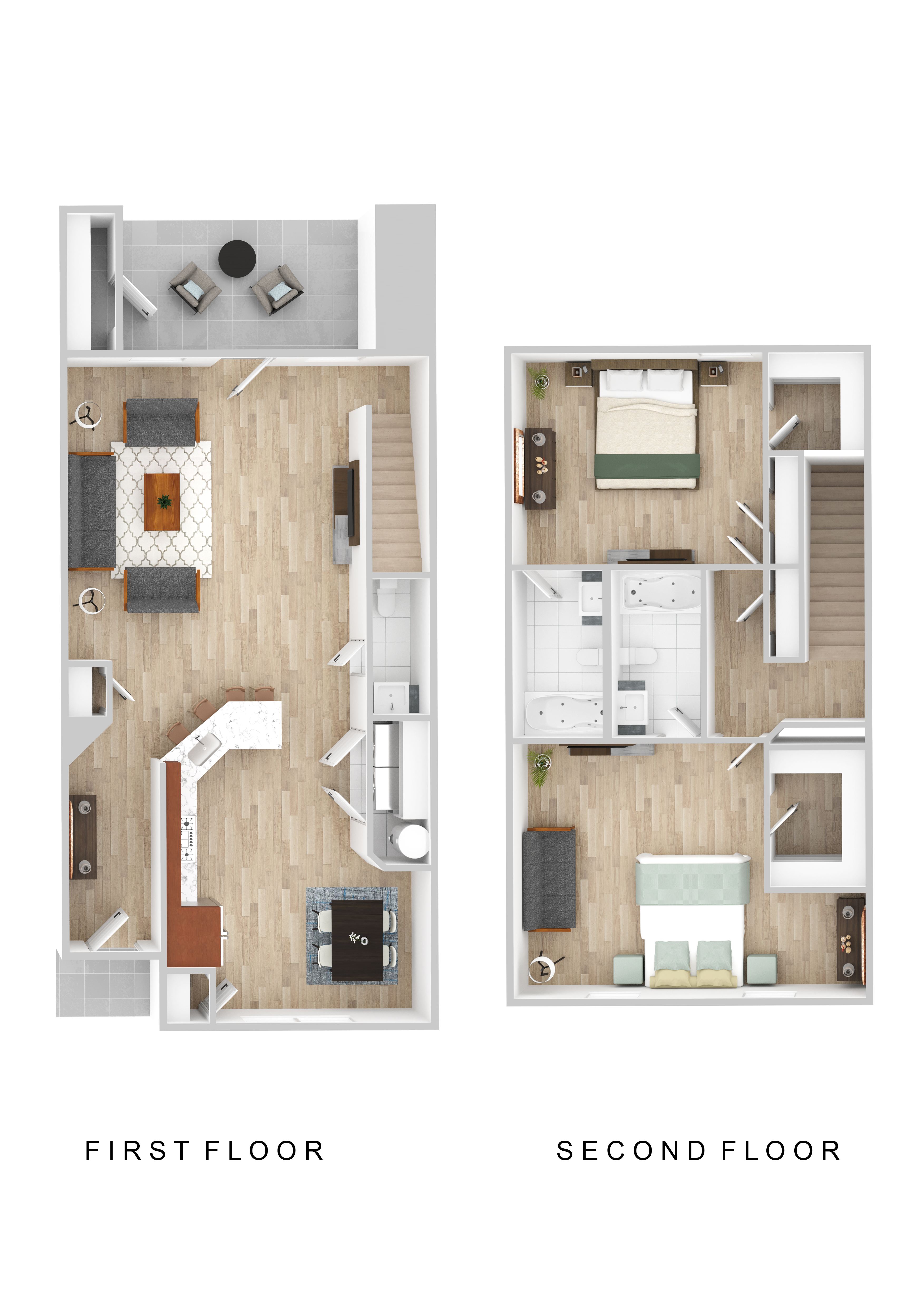 2 Bedroom - Kitchen in Front